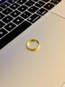 中国黄金（CHINA GOLD）足金戒指女碎碎冰戒指黄金固口素圈指环七夕情人节礼物送女友老婆 碎碎冰戒指 圈号12 1g 实拍图