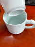 昌南茶杯 景德镇陶瓷雕刻茶水分离泡水杯带盖茶具办公室杯子 龙头兰花 实拍图