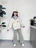 女童棒球服外套秋冬款洋气2025新款大童夹克衫女孩秋装学生上衣服 高级灰外套 160 实拍图