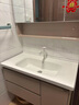 小米嘉美系列浴室柜陶瓷一体盆太空铝合金蜂窝铝洗手盆柜组合洗漱台洗脸台 90cm普通半封方镜+陶瓷一体盆 实拍图