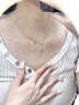 中国珠宝蝴蝶黄金项链女流苏足金在逃公主套链七夕情人节礼物送女朋友老婆 足金蝴蝶流苏项链+品牌礼盒 金重约2.7g 克重多退少补（联系客服） 实拍图