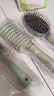 蓬松高颅顶气垫梳卷发神器长柄美发梳造型梳蓬松男女士按摩梳家用 绿色三件套 1件 实拍图