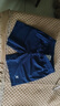 特步运动短裤男士夏季天冰丝透气速干款跑步羽毛球健身跑步五分休闲裤 冷峻蓝-拉链口袋 L /175 实拍图