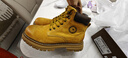 骆驼（CAMEL）【王俊凯同款】马丁靴加绒鞋秋冬2025新款大黄靴户外工装登山靴 G122W7757TR金黄色（男 绒里款） 40 实拍图