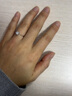 六福珠宝18K金日曜钻石戒指女款求婚结婚钻戒送礼N192 共5分/白18K/1.16克-5号 实拍图