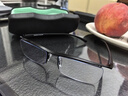 帕斯贝奇近视眼镜男款超轻纯钛半框眉线框商务眼镜架可配有度数变色眼镜框 纯钛黑色 单镜架 实拍图