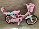 紫榕 儿童自行车女孩单车3-8岁公主款脚踏车男女宝宝小孩童车 公主粉【京仓直发】闪轮护具套装 16寸 适合100-120cm 实拍图