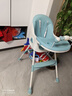 三条小鱼宝宝餐椅多功能可折叠便携儿童餐桌椅婴幼儿小孩可调节吃饭桌座椅 牛油果绿【折叠+万向轮+调节】 实拍图