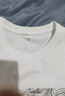 京东京造【凉感印花T】短袖男士t恤男抗菌防螨 bright白色 L 实拍图