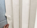 未来式高档隐形折叠浴帘防水防霉免打孔隔断帘浴室干湿分离卫生间淋浴帘 5折【白色杆+白折叠帘2米高】 实拍图