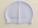 英发（YINGFA）硅胶泳帽 女生长发防水加大容量 男士护耳高弹不勒头纯兰色游泳帽 实拍图