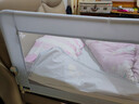 贝怡熊Beeio床围栏婴儿床上防护栏宝宝防摔儿童床护栏床边挡板床上围挡免打孔 2米浅灰 单面装 【折叠隐形】 实拍图
