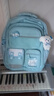靓宝宝库洛米三到六女孩小学生减负护脊大容量一年级二女童轻便儿童书包 小号蓝色(适合1-2年级) 实拍图