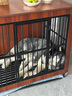 茉宠【狗笼子木质家具款】小型犬中型犬大型犬带厕所宠物金毛边牧专用 木胡桃 97*67*89.5（推荐65斤内）热销尺码 基础款-【笼子+托盘+轮子】 实拍图