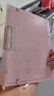 得力（deli）3孔夹+4个文件袋活页文件夹资料册  插页透明试卷收纳袋收纳整理乐谱夹孕检翻页收集册内置PE135蓝 实拍图