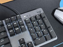 罗技（Logitech）K845机械键盘 有线键盘 办公电脑打字键盘  电竞游戏发光全尺寸个性化定制键帽 K845红轴+黑莓透光键帽+桌垫 实拍图