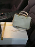 纪诗哲（GIEVSZHE）品牌奢侈包包女包2025新款女士手提包 生日礼物送老婆 米白色【花朵】2025年新款   大包 实拍图