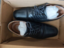 Clarks其乐泰顿系列男士德比鞋布洛克正装商务舒适皮鞋男 黑色 261103098 Tilden Cap 42.5 实拍图