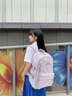 名创优品书包女学生2025新款初中高中生双肩包高颜值学院背包大容量旅行包 紫色 实拍图