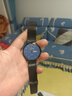 特雷格全自动防水夜光双日历机械风新款学生手表男士超薄石英简约电子表 069黑网蓝面【双日历夜光表】 40mm 实拍图