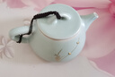 祥业song杯子汝窑泡茶壶陶瓷大号功夫茶具西施壶汝瓷单壶提梁壶泡茶器 汝窑锔钉大石瓢壶单壶 260ml 实拍图
