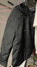 GXG男装宽松短款羽绒服衬衫外套冬季 黑色 190/XXXL 实拍图