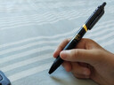 得力700米扩容按动中性笔大容量按动笔臻顺滑学生用子弹头商务办公备考刷题考试顺滑水笔0.5mm按压式 【3支黑色】黑金款-轻奢办公 实拍图