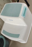 世纪宝贝（babyhood）儿童脚踏凳 宝宝双层垫脚凳 洗澡凳马桶凳 阶梯多用洗漱凳 511绿 实拍图