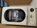 格兰仕（Galanz）复古微波炉 家用小型20L迷你 奶油风百搭复古 易清洁大平板 自动菜单 700瓦省电KAW0-SF2 实拍图