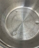 炊大皇 304不锈钢盆筛套装 洗菜盆和面盆调料腌肉盆米筛23cm2件套 实拍图