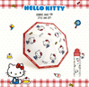 心楠三丽鸥HelloKitty雨伞女晴雨两用高颜值可爱学生遮阳伞kt猫太阳伞 红伞柄满印kt猫英文红边伞 8骨 实拍图