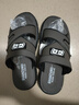 欧伦啄木鸟凉鞋男外穿防滑防臭沙滩鞋厚底耐磨秋季开车凉拖两用鞋 深灰色 【舒适按摩底】 40 【偏小一码，适合39码脚】 实拍图