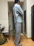 海澜之家男士睡衣男四季通用翻领开衫纯棉100%棉可外穿长袖长裤家居服套装 实拍图
