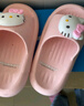 猪爸爸儿童拖鞋女童夏季2025新款室内防滑6-12岁三丽鸥宝宝亲子拖鞋粉36 实拍图