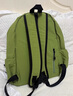 卡汐沐 书包初高中生大容量防泼水大学生电脑背包双肩包旅行轻便登山包 绿色字母双肩包【不带挂件】 实拍图
