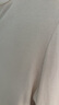 优衣库女装罗纹亨利领T恤/长袖修身短款内搭打底25新款479591 01 乳白色 L /160/88A 实拍图