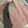 戴维贝拉（DAVE＆BELLA）童装防水衣服男童儿童外套女童秋冬宝宝加绒大童防风衣男孩女棉服 灰粉色DB4224558-T【夹棉加厚】 120 cm（建议身高110-120cm） 实拍图