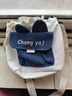 2025可爱兔兔单肩包新款韩版ins少女百搭帆布斜挎包学生单肩水桶 牛仔蓝色 小包 实拍图