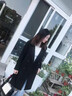 COMIC SOUL双面羊绒大衣女2025秋冬新款高端小个子修身气质显瘦羊毛呢外套女 黑色 加棉 L 100-120斤 实拍图