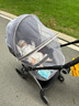 Jim&Lily婴儿车蚊帐全罩式通用防蚊虫宝宝高景观婴儿推车伞车儿童网纱 25款拉链全罩式-通用防蚊虫-绅灰 升级版 实拍图