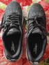 特步男鞋跑步鞋秋季皮网面鞋软底回弹跑鞋减震轻便耐磨潮流休闲运动鞋 力荐-黑灰 (厚密网面一体飞织) 42 实拍图