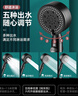 Rosecret【德国】增压淋浴花洒喷头全套强劲家用多功能洗澡手持莲蓬喷头 五档单花洒【枪灰色】六代升级版丨浴室浴霸单头 硅胶出水孔密集大出水量畅享淋浴 实拍图