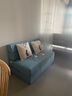 Lazy Diary 沙发床折叠多功能小户型双三人尺寸客厅弹簧包可拆洗沙发床两用 浅蓝色 1.2米 实拍图