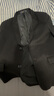 罗蒙（ROMON）西服男士春秋季毛呢西装男商务休闲上衣服外套男装 黑色 3XL 实拍图