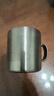 无印良品（MUJI）不锈钢双层马克杯 大容量男女办公学生水杯茶杯咖啡杯 银色380ml 实拍图