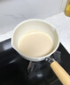 陶瓷奶锅不粘锅婴儿辅食锅电磁炉通用家用一人食小锅平底泡面汤锅 双面陶瓷奶锅带盖 20cm 实拍图