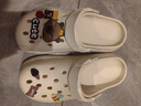 名创优品（MINISO）洞洞鞋女款2025新款eva防滑防臭沙滩鞋增高凉拖鞋女夏季外穿 卡其+卡皮巴拉组合(8个)滴塑 36-37 实拍图