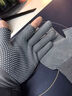 垂钓户外骑行快递外卖专用防滑手套露二指耐磨可触屏男女通用 灰色【1双】 实拍图