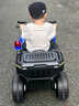 看宝贝儿童电动车儿童车电动款玩具车大号可坐人儿童电动汽车沙滩车 标配蓝|双驱+12V4.5 实拍图