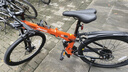 JEEP 吉普自行车折叠山地车前后双减震碟刹变速山地自行车-战神 战神LAND-心想事橙（可折叠+双减震） 24速26寸(适合身高1.6~1.80m） 实拍图